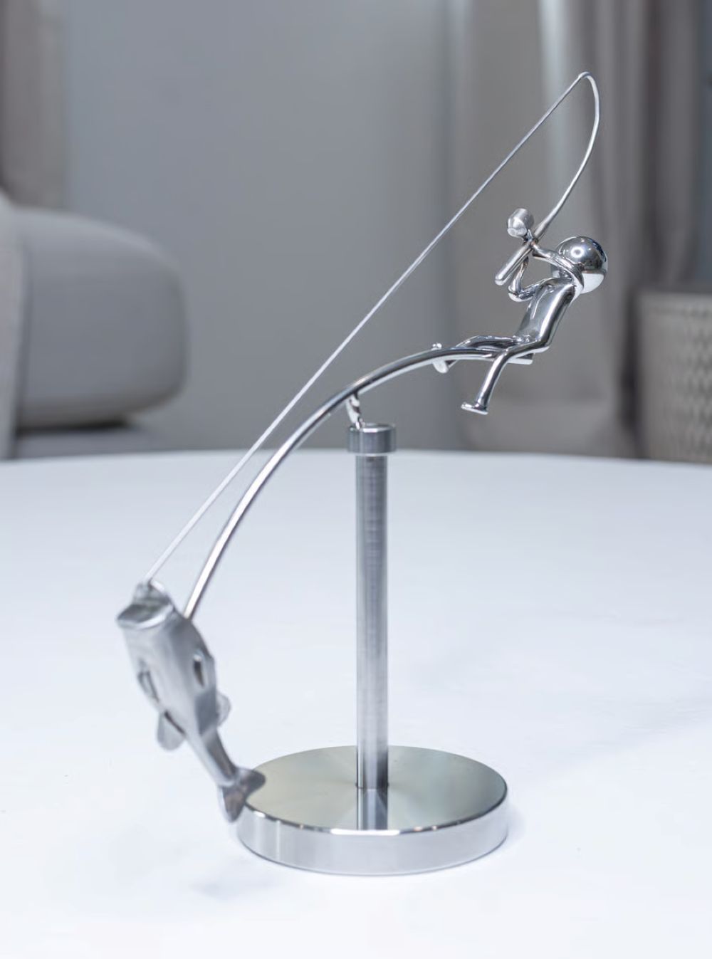 The Fisherman Balancing Sculpture
