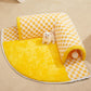 Cat Tunnel Bed Dog House Central Mat Soft Plush Material DIY Cats Play Mat Cat Activity Rug Toy for Interactive Exercise