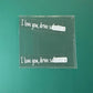 “I Love You, Drive Safe” Car Mirror Decal Set – Cute Reflective Vinyl Stickers