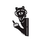Peeping Middle Finger Animal Metal Sign - Yard Art Decor