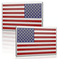 3D All-Black American Flag Emblem Decal