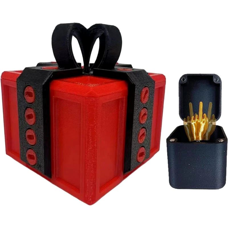 Surprise Gift Box Funny Middle Finger Switch Prank Toy