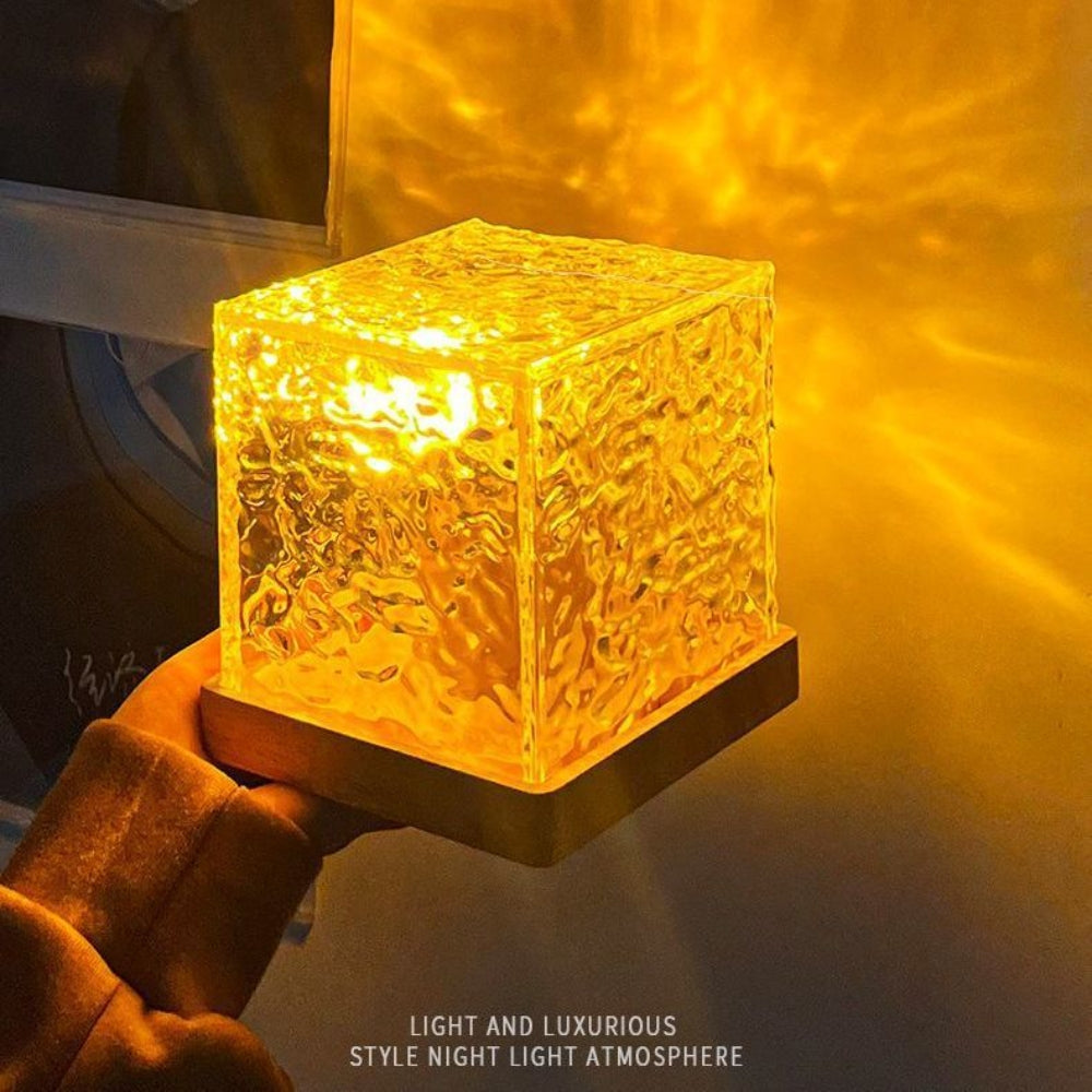 16-Color LED Water Ripple Crystal Lamp
