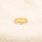 Let God Be In Control Golden Cross Ring