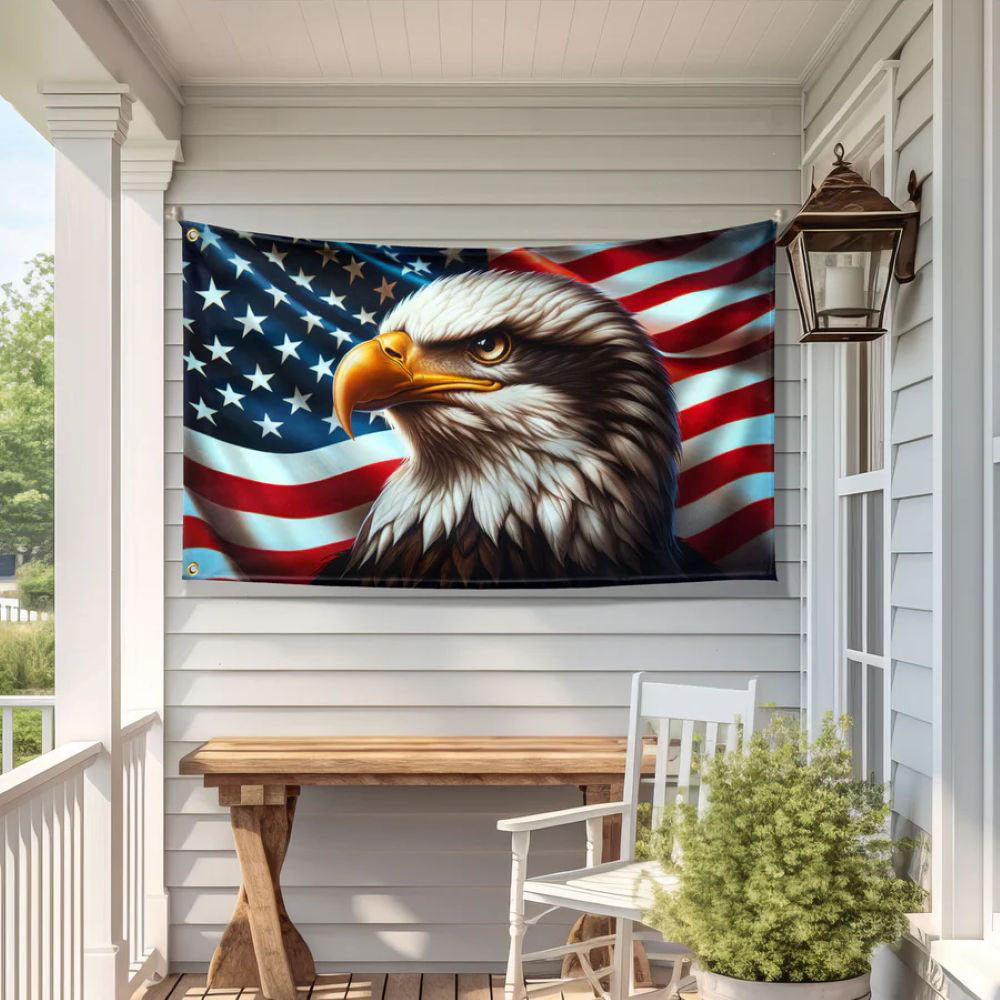 Patriotic Eagle American Flag - C033