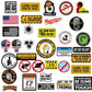 150pcs Hard Hat Stickers Pack(Dirty) - Perfect for Helmets, Toolboxes...