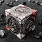 Fidget Spinner Dice: 7-in-1 Metal DND Dice Cube – 6-Sided Rotating Polyhedral Dice