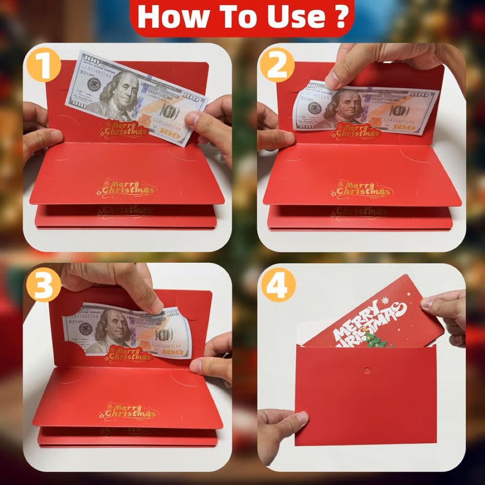 Christmas Cash Gift Envelope – A creative way to give cash this Christmas