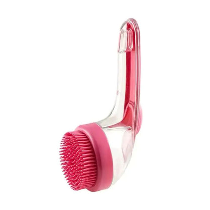 2-in-1 Pet Bath Brush – Shampoo Dispenser & Soft Massage Grooming Tool