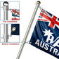 Happy Australia Day Kangaroo Flag - C035
