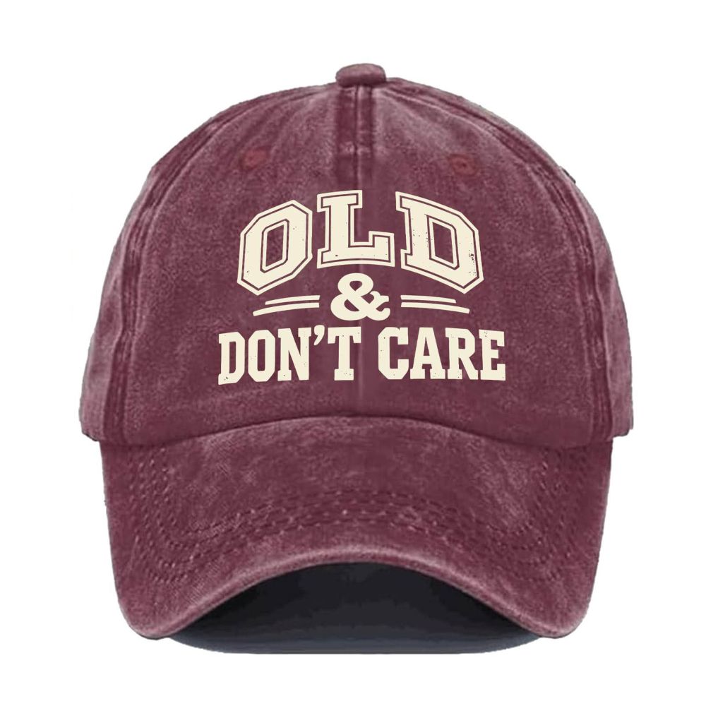 Vintage Distressed "OLD & DON'T CARE" Cap