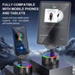 2025 Upgraded Cell Phone Stand with Induction Speaker/Power Bank/Atmosphere Light