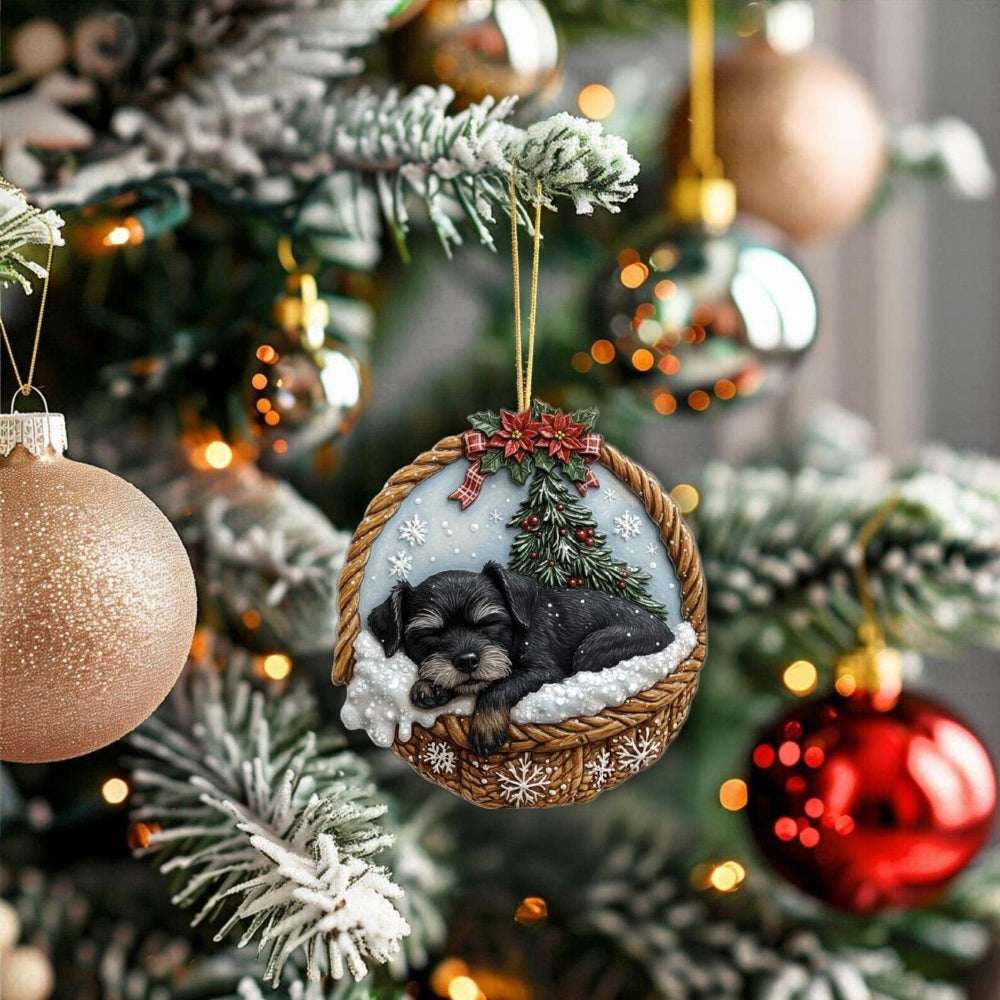 Affenpinscher In Mini Baskets Ornament - MB009