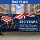 American 250 Years We The People Semiquincentennial Grommet Flag - C038
