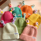 Winter Parent-Child Cute Glowing Little Monster Knit Hat