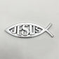 Jesus Metal Fish - Emblem Sticker Badge, Funny Decals for Car, Truck, SUV, Motorcycle - TE004