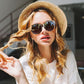 2025 New Polarized UV400 Protection Trendy Round Cat-eye Sunglasses
