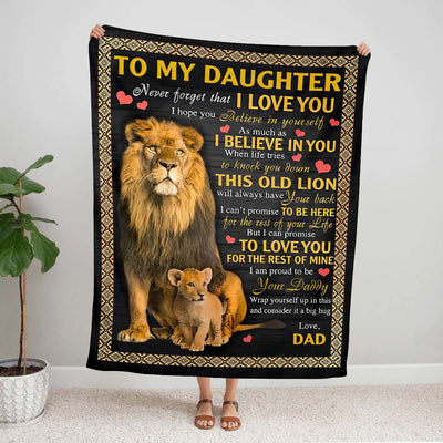 I Love You - A387 - Lion Premium Blanket