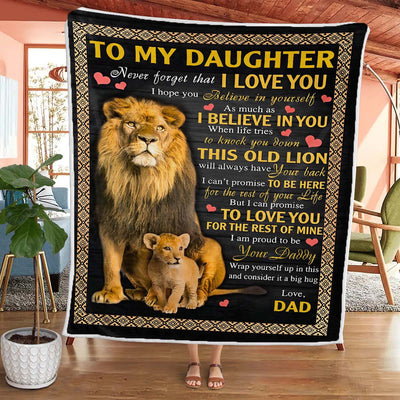 To My Daughter - From Dad - A387 - Premium Blanket