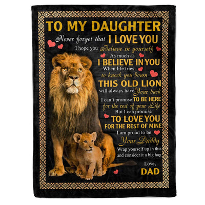 To My Daughter - From Dad - A387 - Premium Blanket