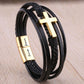 To My Son Love You Forever Cross Bracelet - Card027
