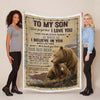 To My Son - From Mom - A932 - Premium Blanket