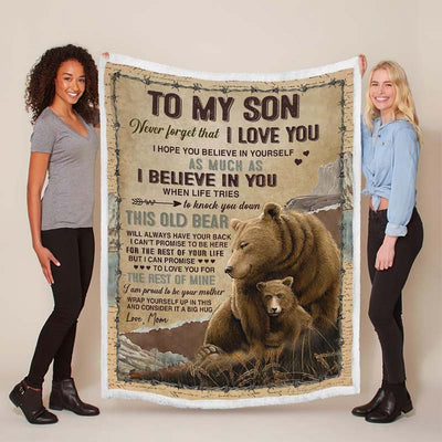 I Believe In You - A932 - Brown Bear Premium Blanket