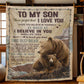 I Believe In You - A932 - Brown Bear Premium Blanket