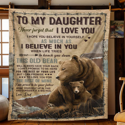 I Believe In You - A932 - Brown Bear Premium Blanket