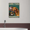 Are You Pooping Funny Dogs - Metal Sign - Gifts For Pet Lovers Personalized Custom Metal Sign