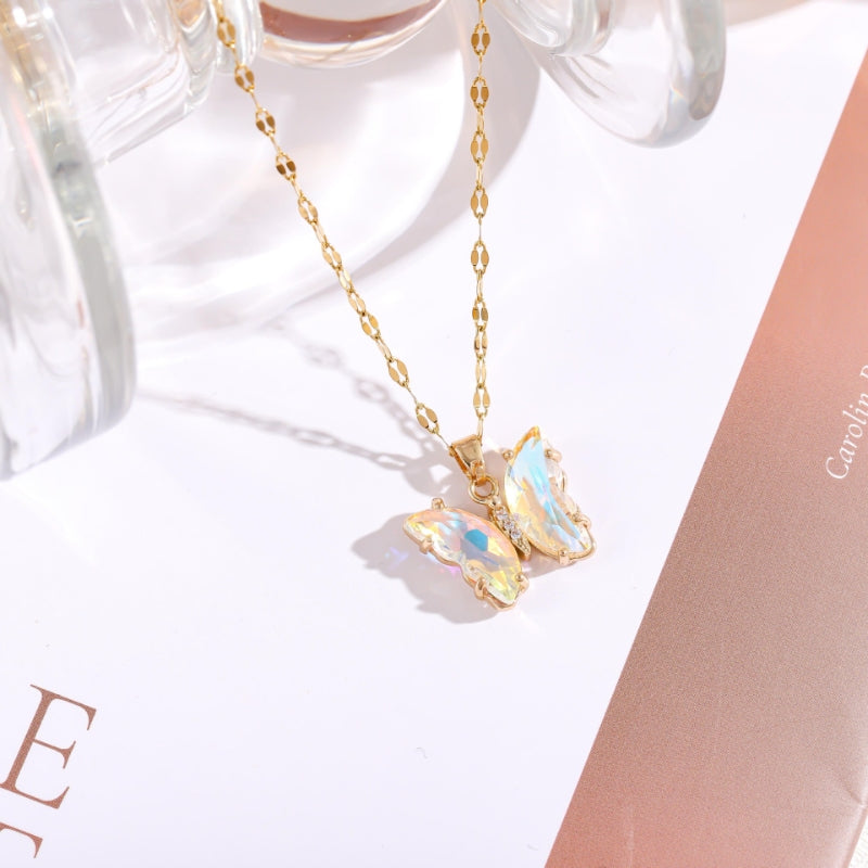 Crystal Butterfly Necklace