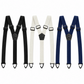 Men's Adjustable Suspenders - X-Back / Y-Back Styles with Hook Clips