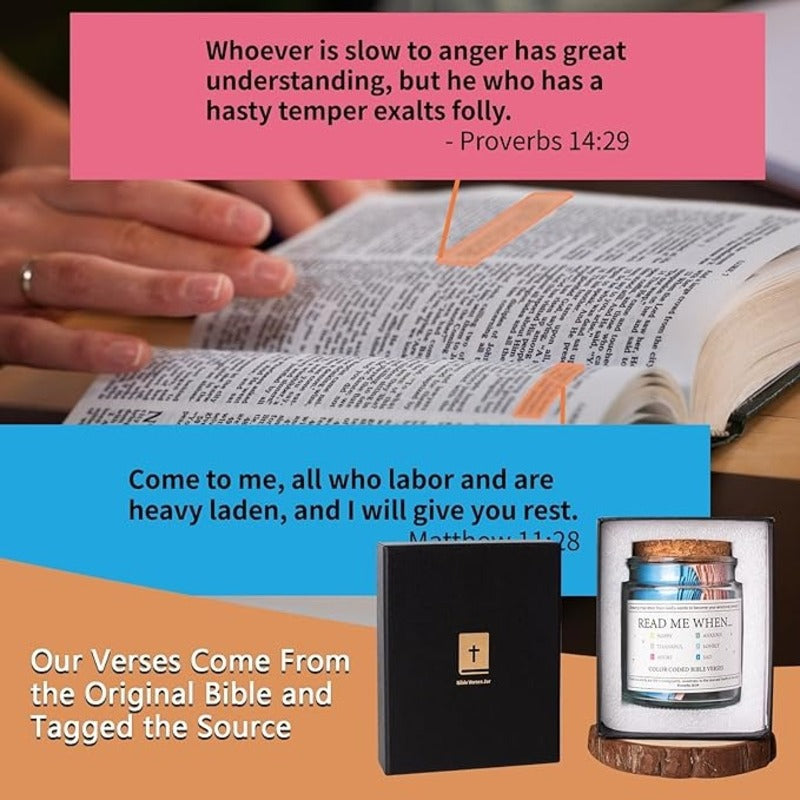 BIBLE VERSE JAR, READ MEWHEN...