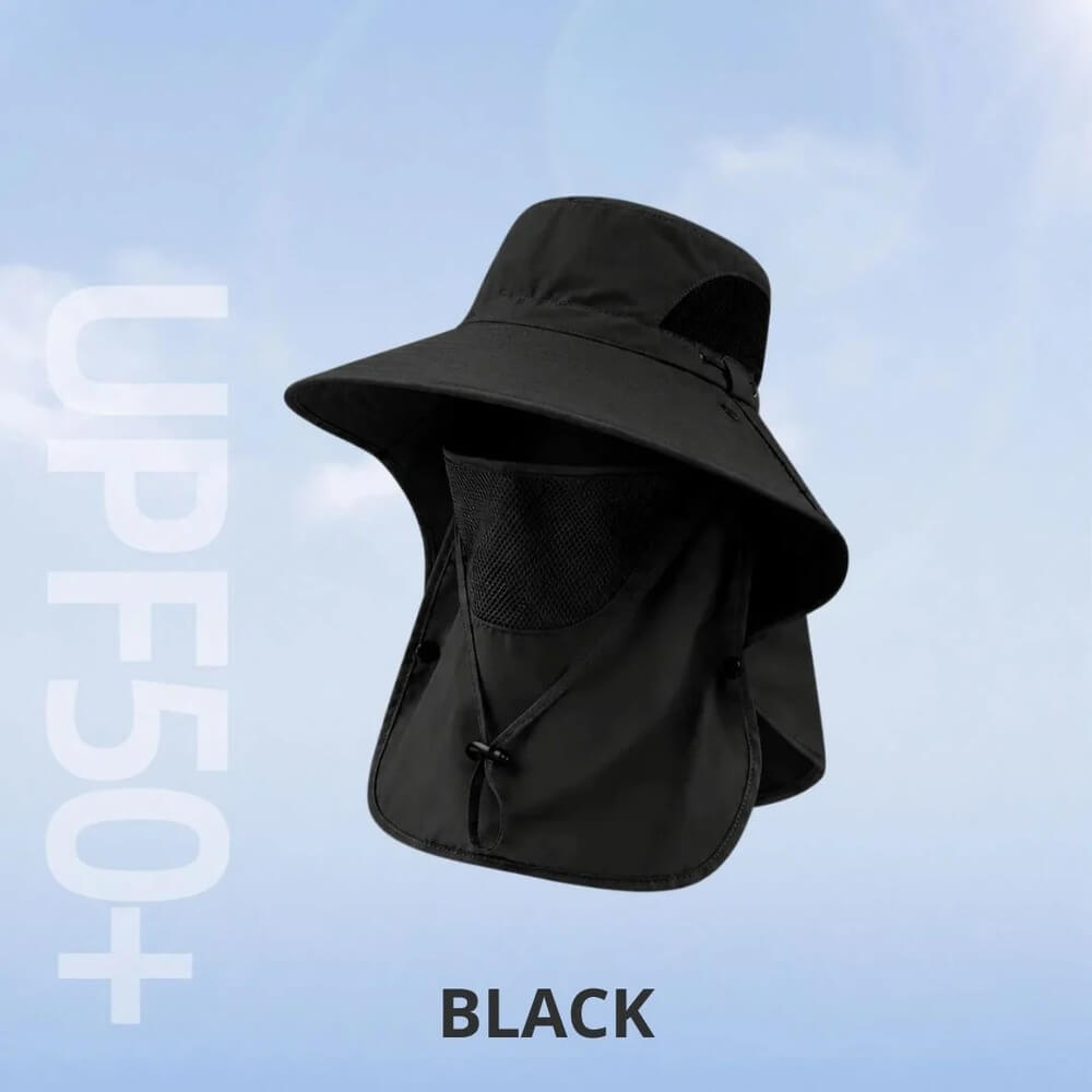 UPF 50+ Sun Protection Hat With Full Face & Neck Coverage
