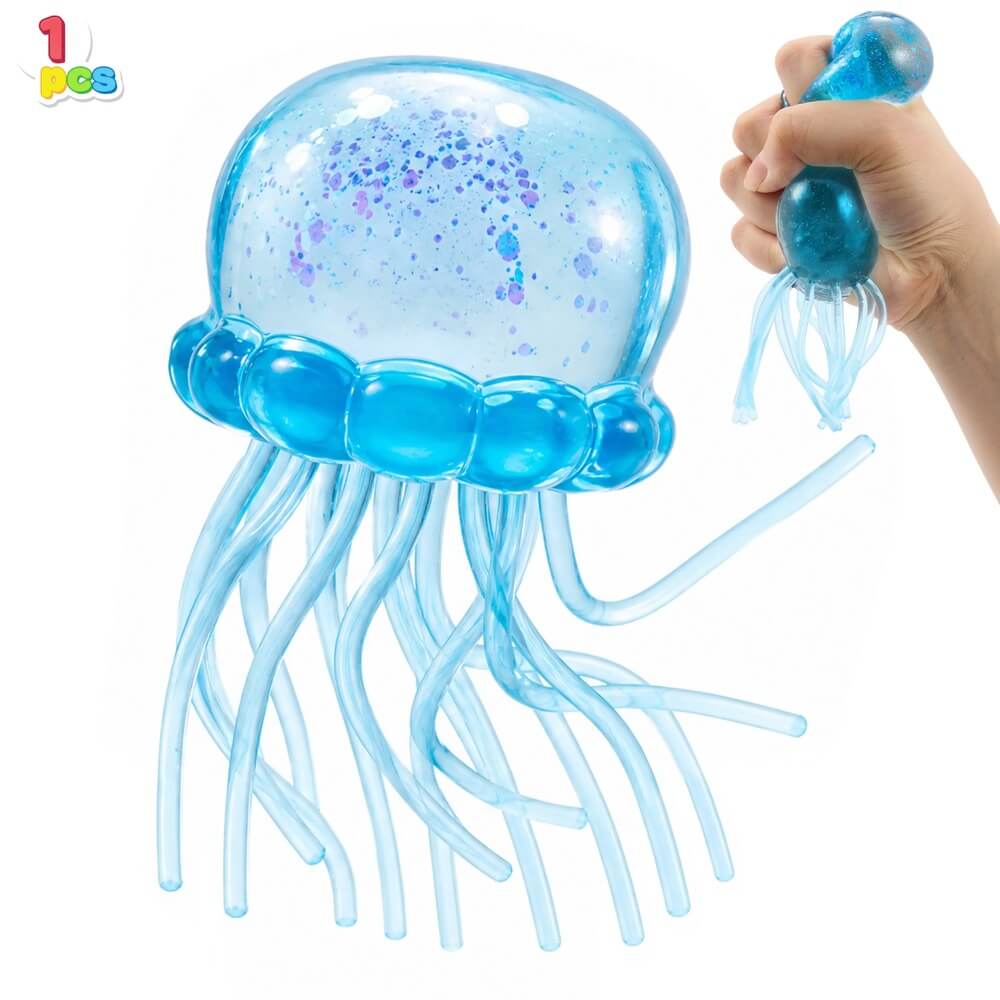 Jellyfish Stress Relief Toys – Glitter Squishy Toy