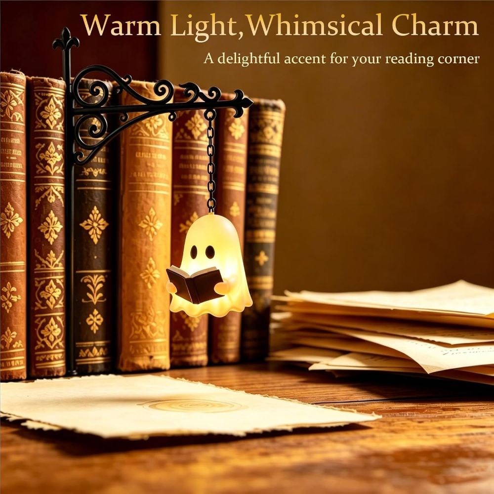 Bookshelf Lantern Light - Bookish Gifts For Book Lovers, Bookworms, Readers - Light Up Your Reading Nook