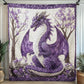 Purple Forest Dragon Blanket - C015 - Premium Blanket