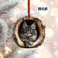 Maine Coon Cat - Animal Christmas Ornament CH055