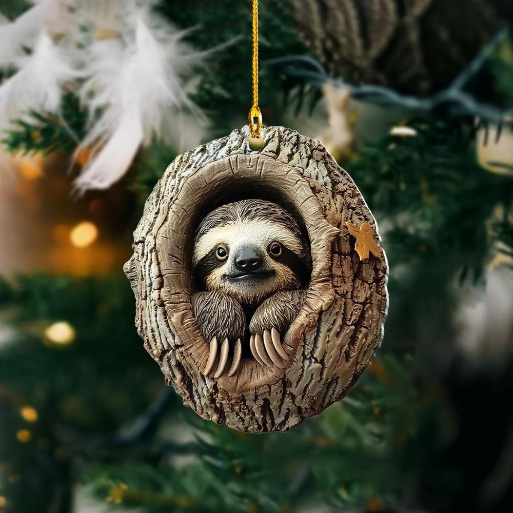 Sloth - Animal Christmas Ornament CH073