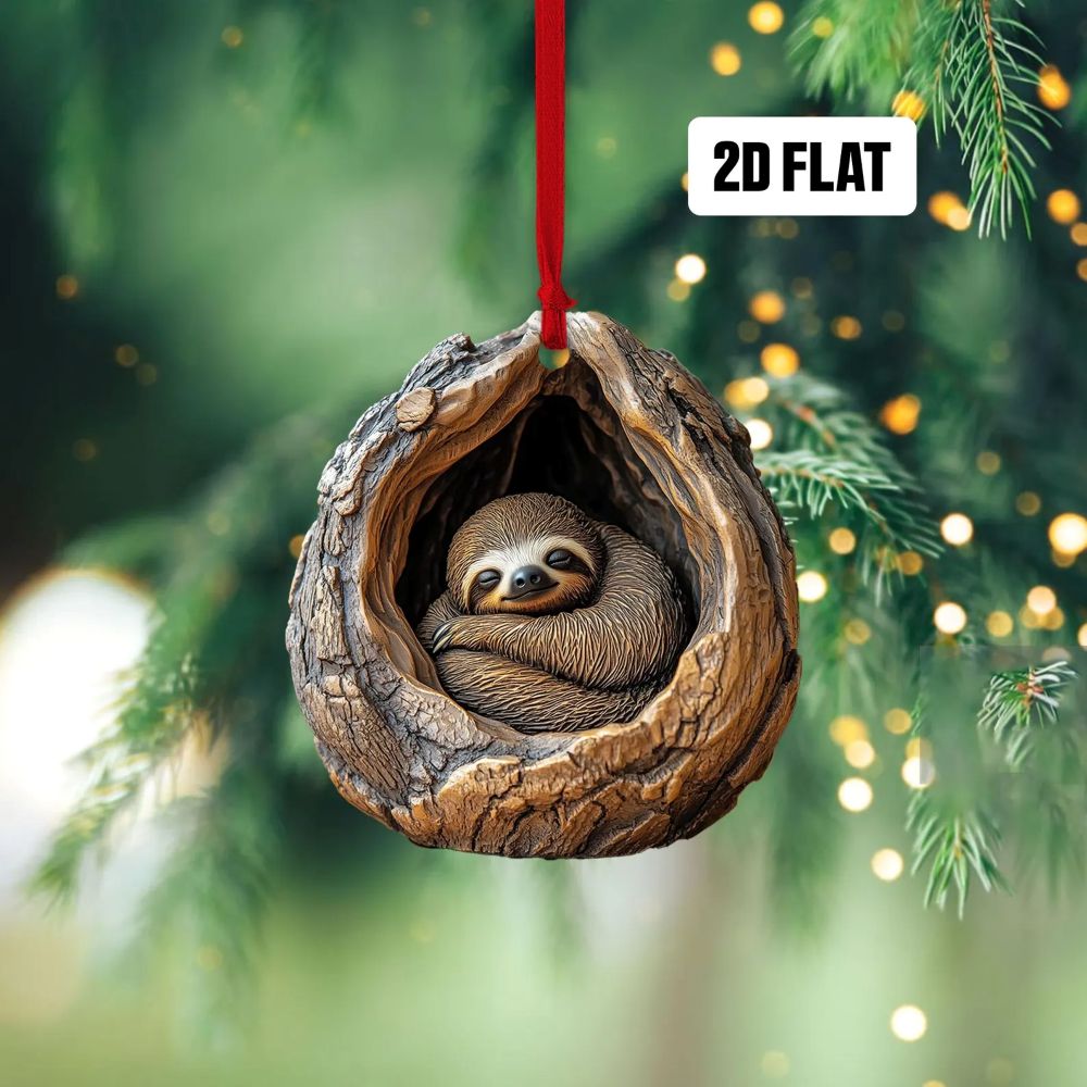 Sloth - Animal Christmas Ornament CH115