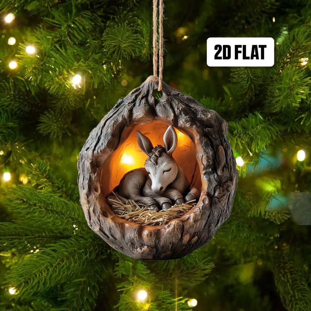 Donkey - Animal Christmas Ornament CH116
