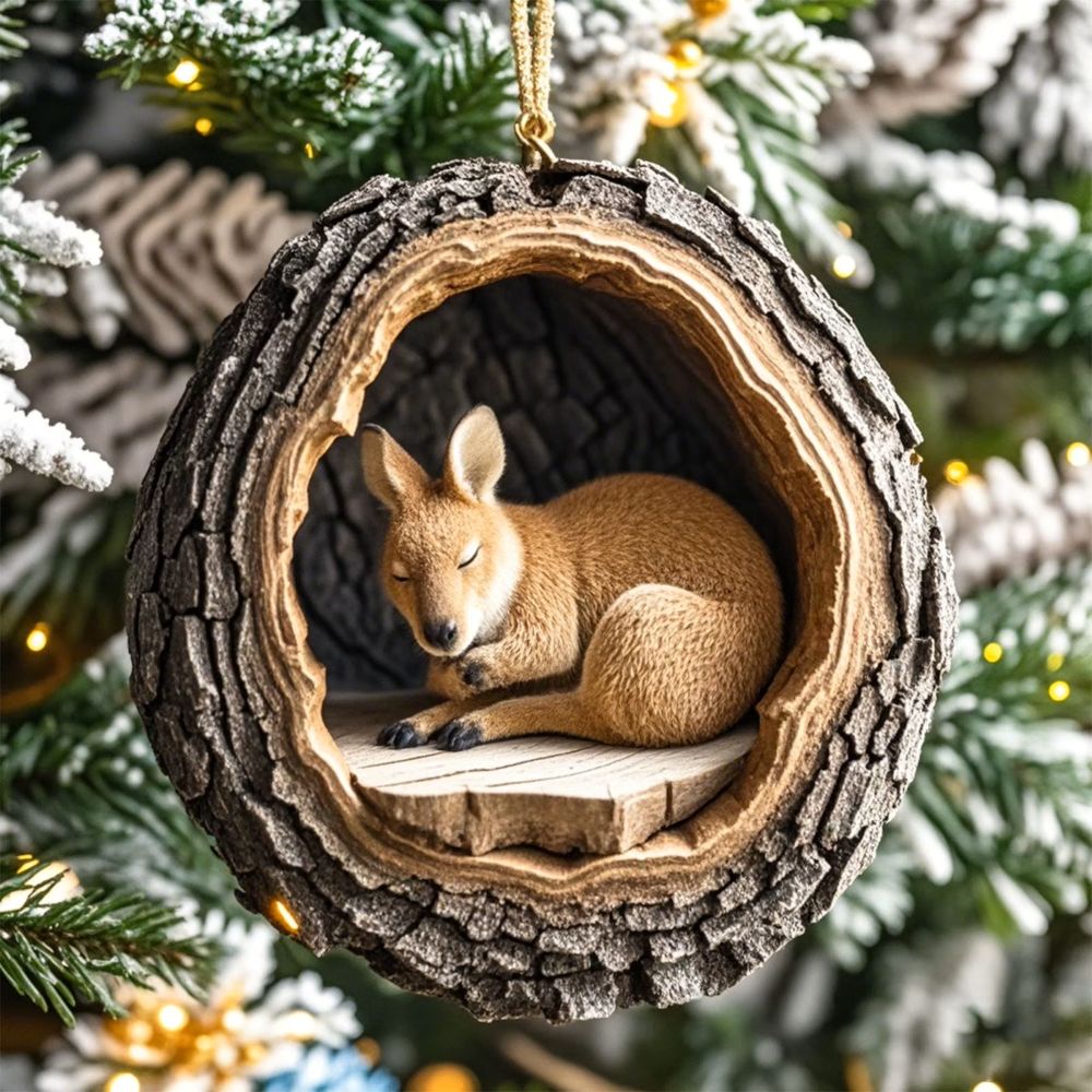 Kangaroo - Animal Christmas Ornament CH123
