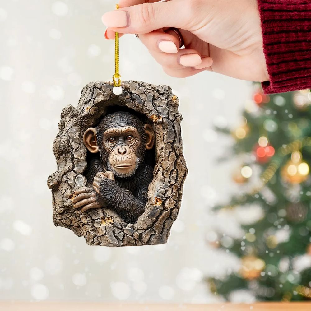 Monkey - Animal Christmas Ornament CH133