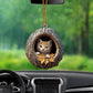 Orange Cat - Animal Christmas Ornament CH135