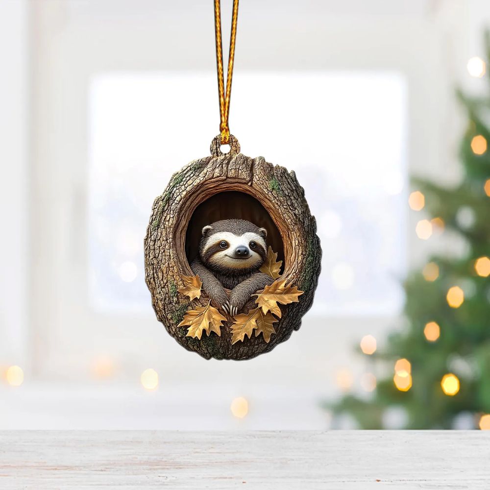 Sloth - Animal Christmas Ornament CH141