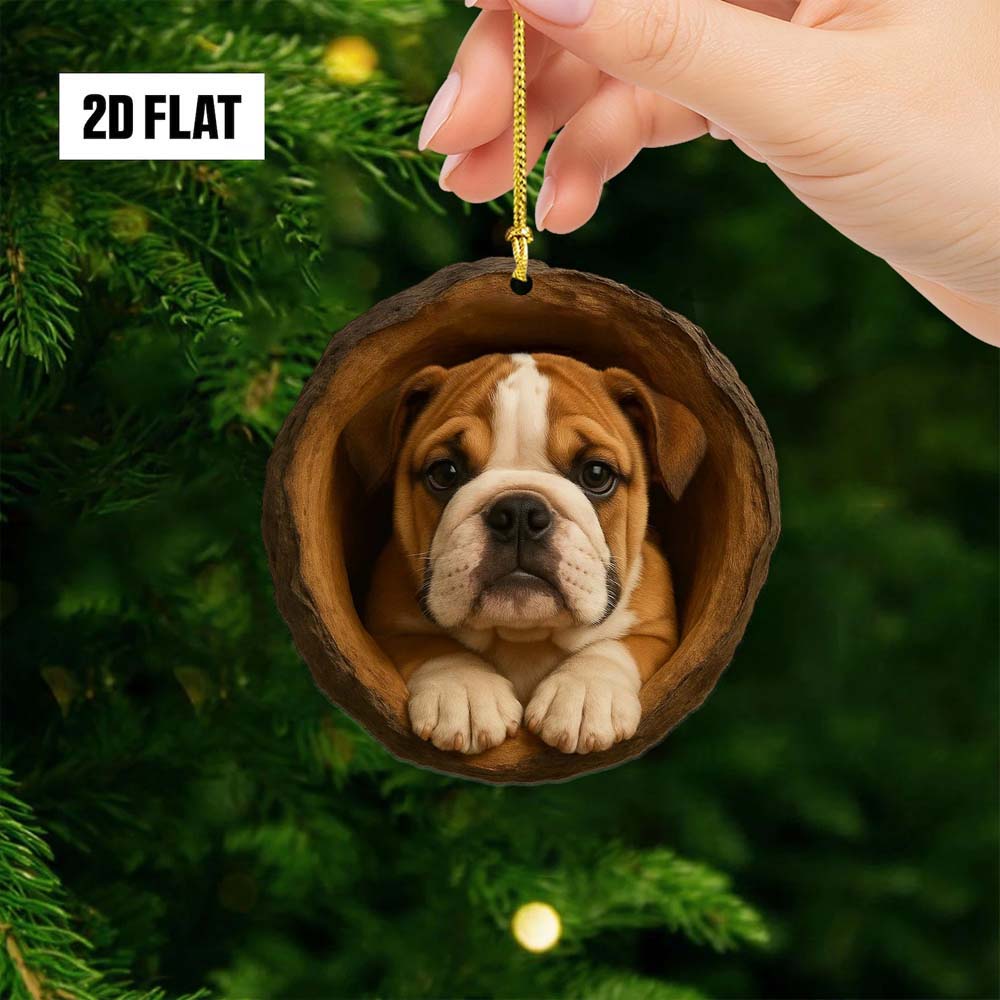 English Bulldog - Animal Christmas Ornament CH154