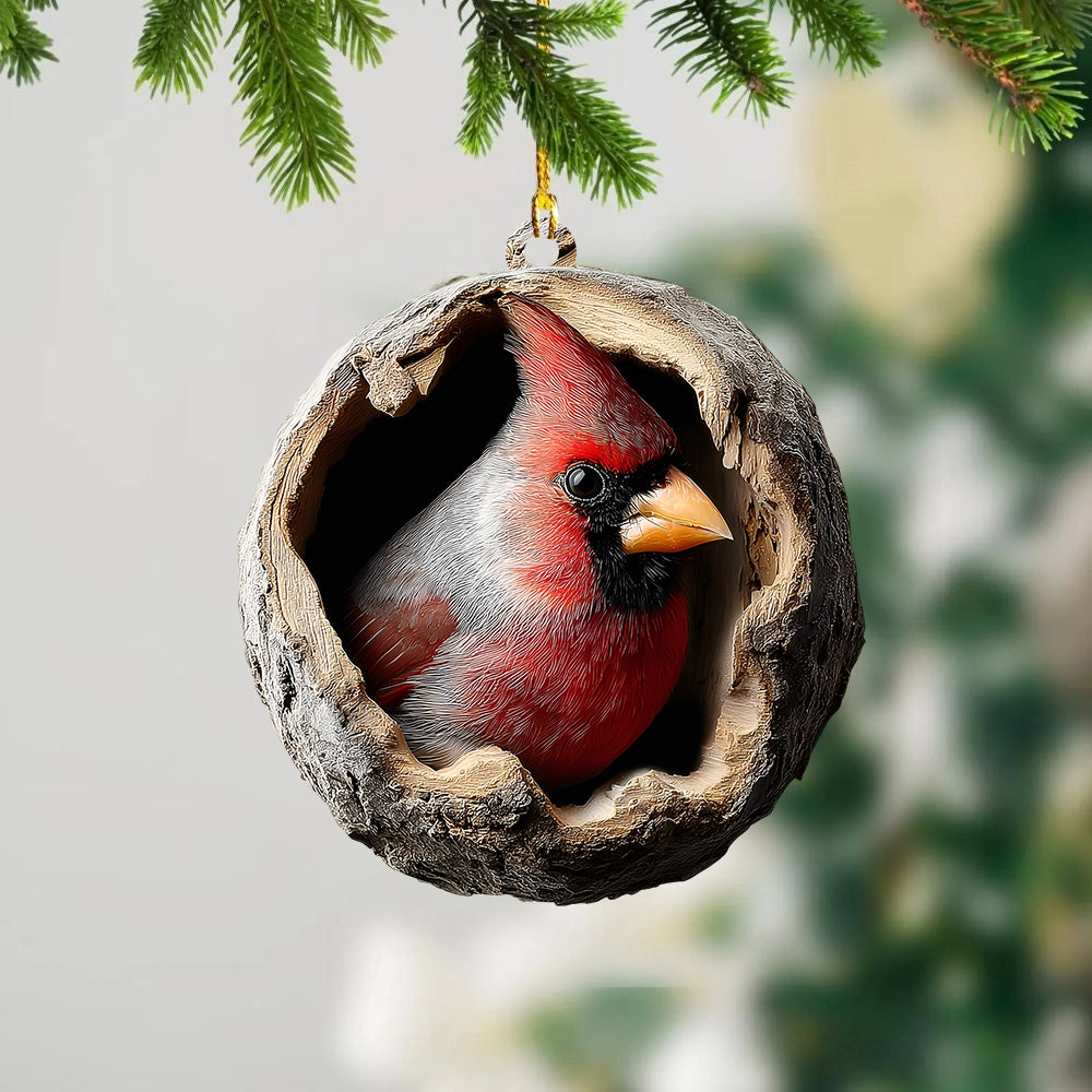 Red Cardinal - Animal Christmas Ornament CH163