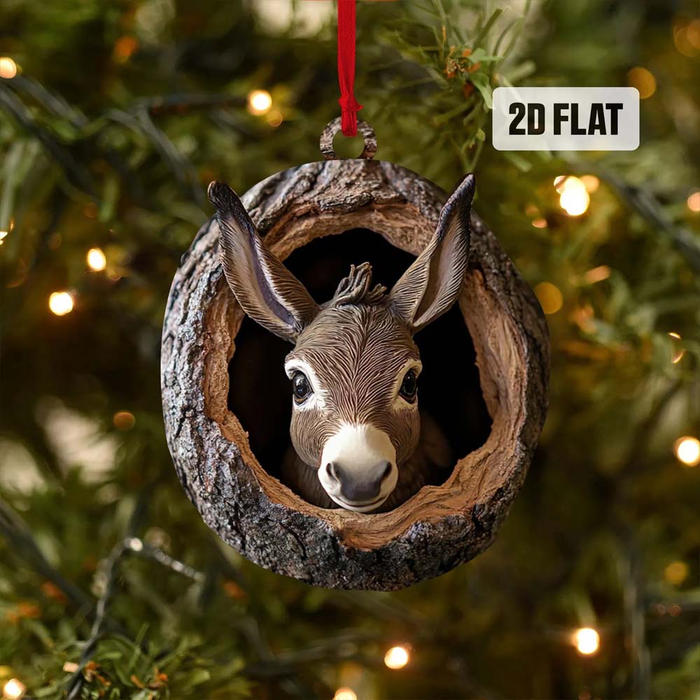 Donkey - Animal Christmas Ornament CH226