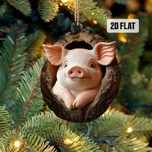 Pig - Animal Christmas Ornament CH229