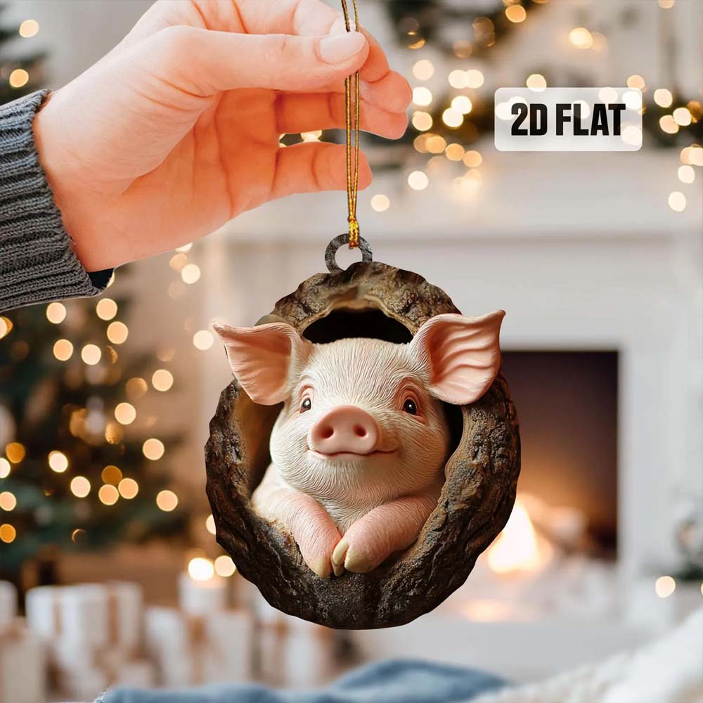 Pig - Animal Christmas Ornament CH229
